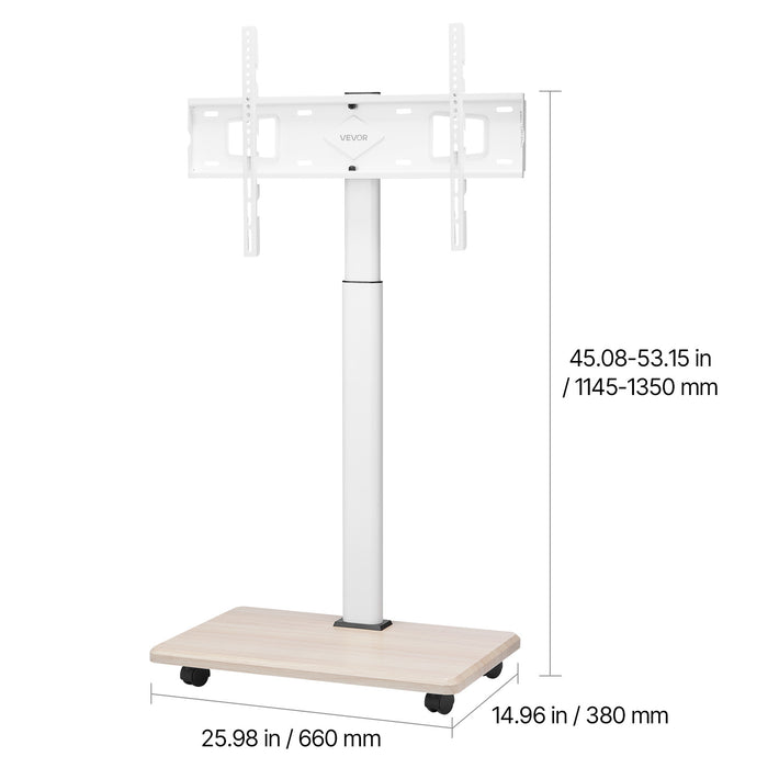 UNICORN Rolling TV Stand Mobile TV Cart