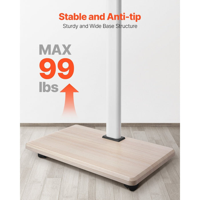 UNICORN Rolling TV Stand Mobile TV Cart