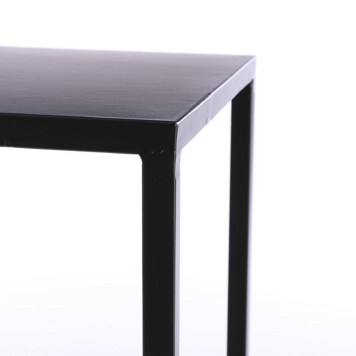 UNICORN Side table set of 2 black 30x30x70