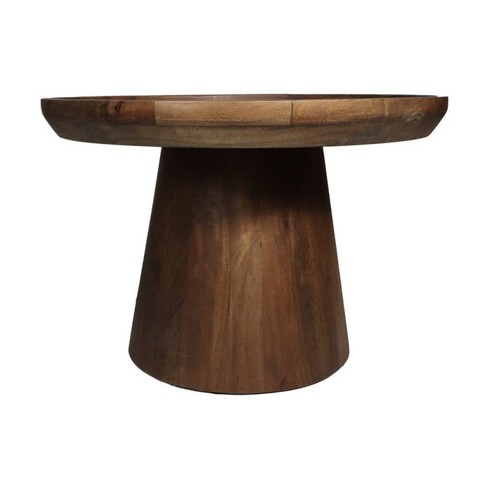 UNICORN Side table wood matt brown 60x60x40 cm