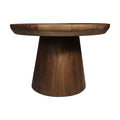 UNICORN Side table wood matt brown 60x60x40 cm