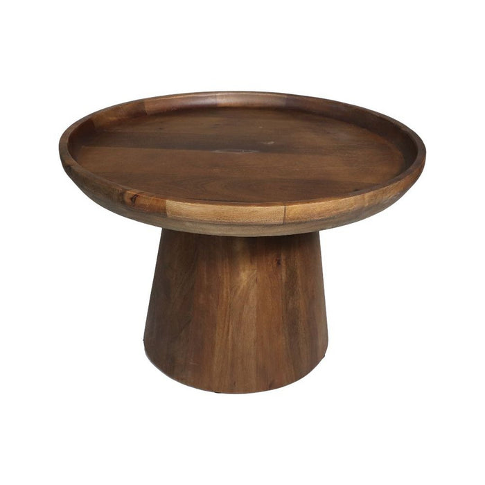 UNICORN Side table wood matt brown 60x60x40 cm
