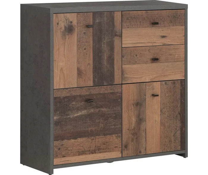 UNICORN Sideboard wall unit modern brown Width 77.2 cm Depth 29.6 cm Height 77.5 cm