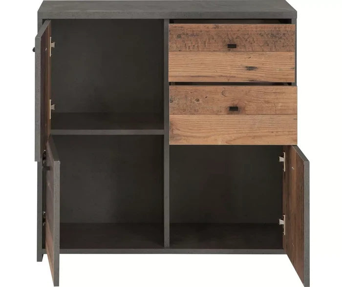 UNICORN Sideboard wall unit modern brown Width 77.2 cm Depth 29.6 cm Height 77.5 cm