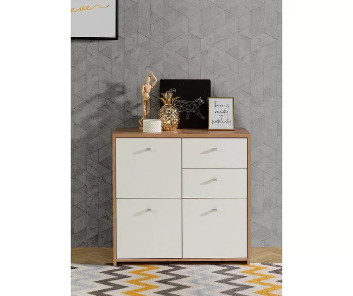 UNICORN Sideboard wall unit modern brown Width 77.2 cm Depth 29.6 cm Height 77.5 cm