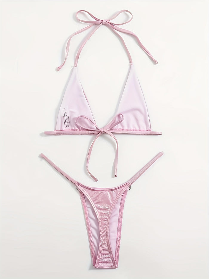 UNICORN Solid Color Hot And Sexy Triangle Cup Bikini xs s m l xl