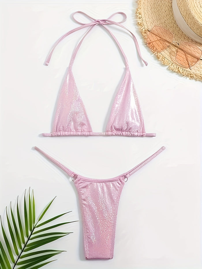 UNICORN Solid Color Hot And Sexy Triangle Cup Bikini xs s m l xl