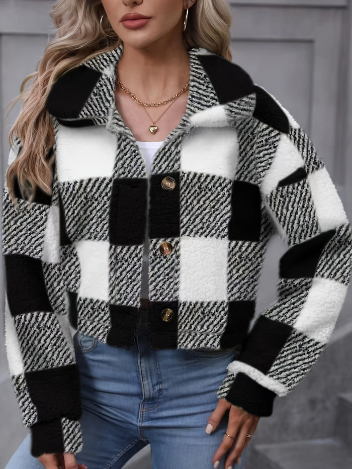 UNICORN Teddy Coat, Casual Button Front Long Sleeve Winter Warm Outerwear xs s m l xl xxl