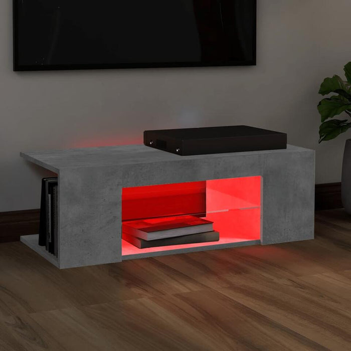 UNICORN TV cabinet modern gray Width 90 cm Depth 39 cm Height 30 cm