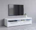 UNICORN TV cabinet modern Matt grey black matt white Width 140 cm Depth 39.5 cm Height 35 cm