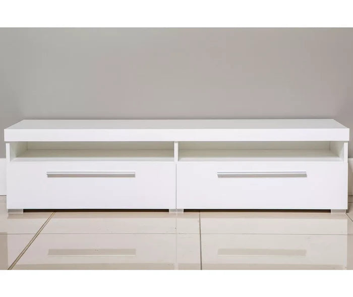 UNICORN TV cabinet modern Matt grey black matt white Width 140 cm Depth 39.5 cm Height 35 cm