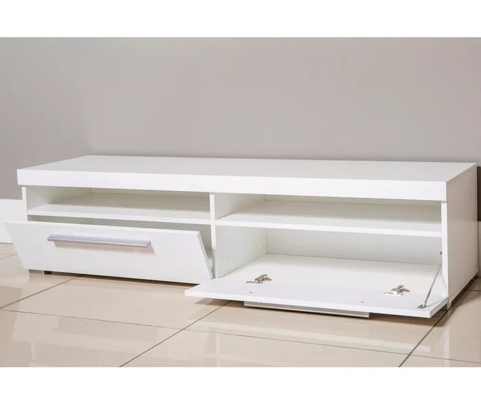 UNICORN TV cabinet modern Matt grey black matt white Width 140 cm Depth 39.5 cm Height 35 cm