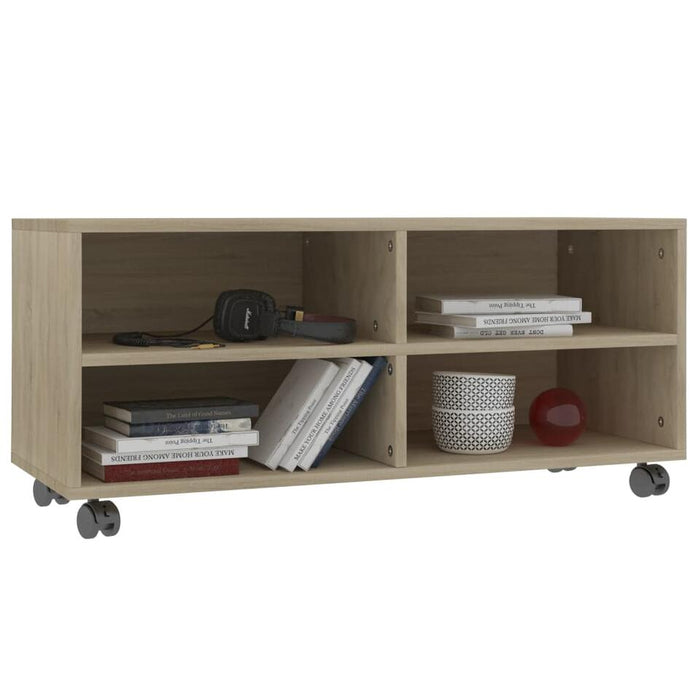 UNICORN TV cabinet modern oak brown Width 90 cm Depth 35 cm Height 35 cm
