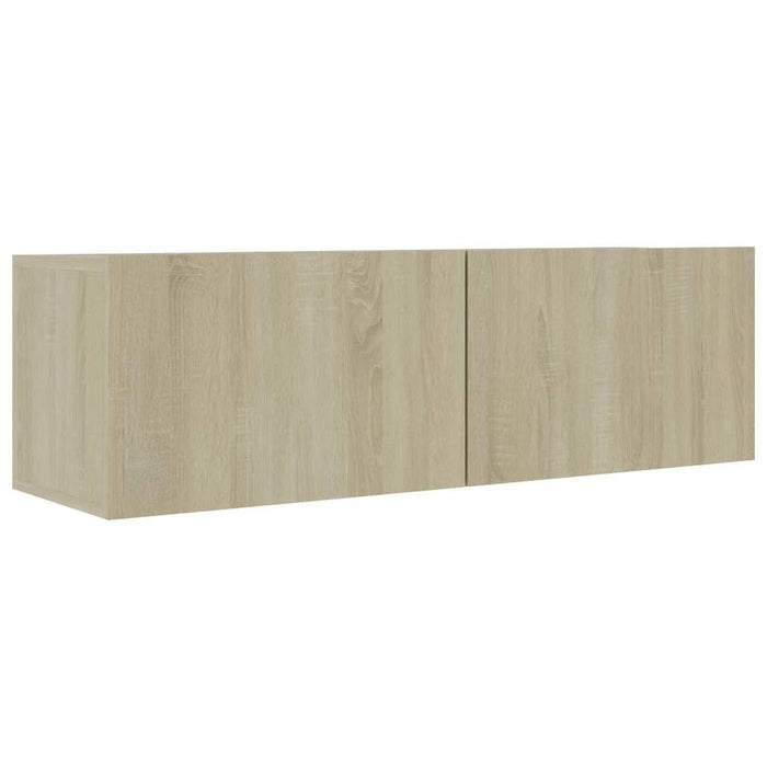 UNICORN TV cabinet modern oak light brown Width 100 cm Depth 30 cm Height 30 cm