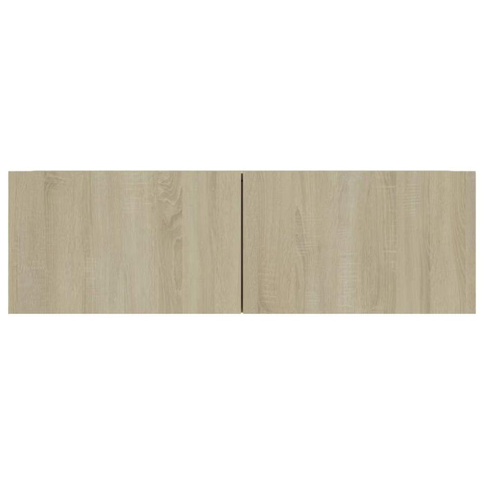 UNICORN TV cabinet modern oak light brown Width 100 cm Depth 30 cm Height 30 cm
