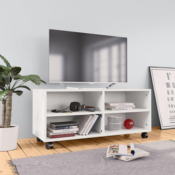 UNICORN TV cabinet modern white Width 90 cm Depth 35 cm Height 35 cm
