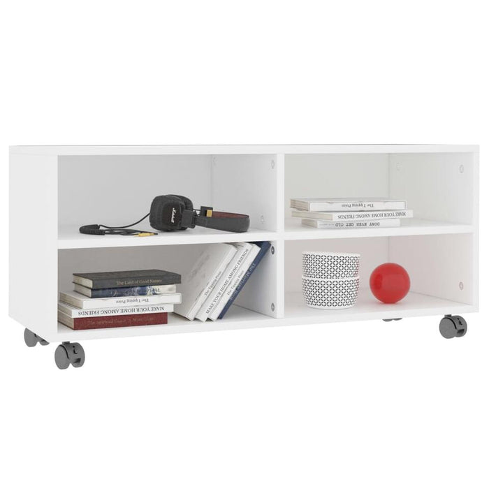 UNICORN TV cabinet modern white Width 90 cm Depth 35 cm Height 35 cm