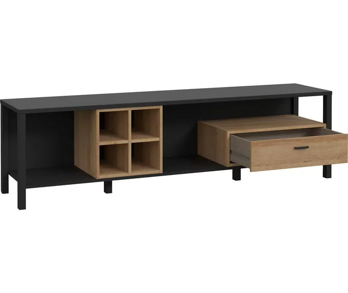 UNICORN TV furniture wall unit black brown 181 cm