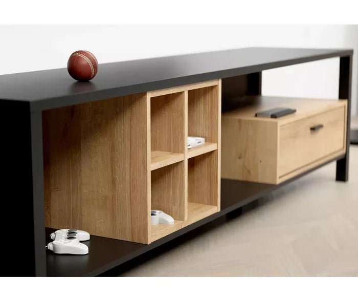 UNICORN TV furniture wall unit black brown 181 cm