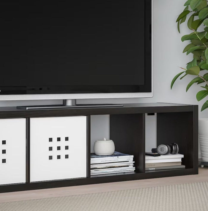 UNICORN TV unit wall unit black-brown white light brown width: 189 cm depth: 39 cm height: 147 cm
