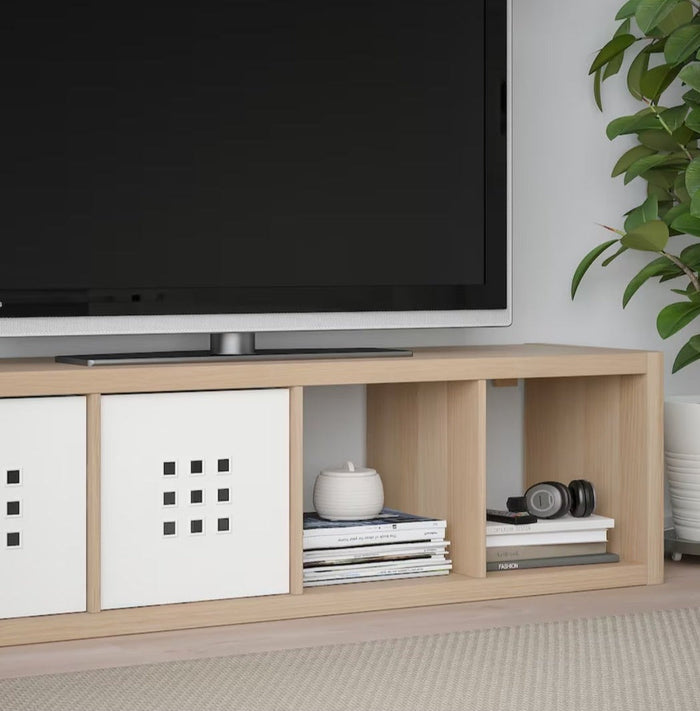 UNICORN TV unit wall unit black-brown white light brown width: 189 cm depth: 39 cm height: 147 cm