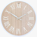 UNICORN Wall Clock 36 cm, size oak brown white black (l x w x h) 36 x 36 x 5 cm