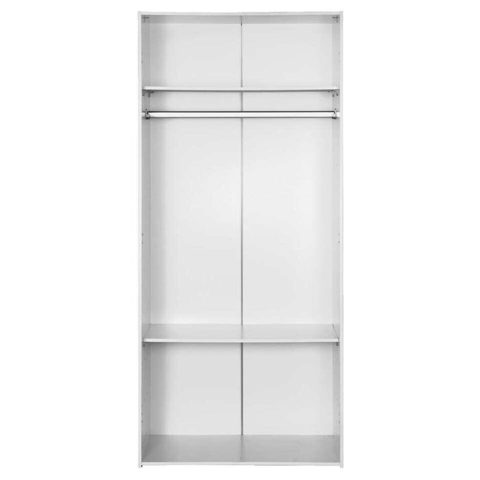 UNICORN Wardrobe basic white Width 77.6 cm Depth 49.5 cm Height 175.4 cm