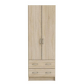 UNICORN Wardrobe oak brown Width 60.9 cm Depth 41.1 cm Height 169.5 cm