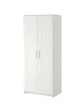 UNICORN Wardrobe wall cabinet wall unit white black Width 78 cm Depth 50 cm Height 190 cm