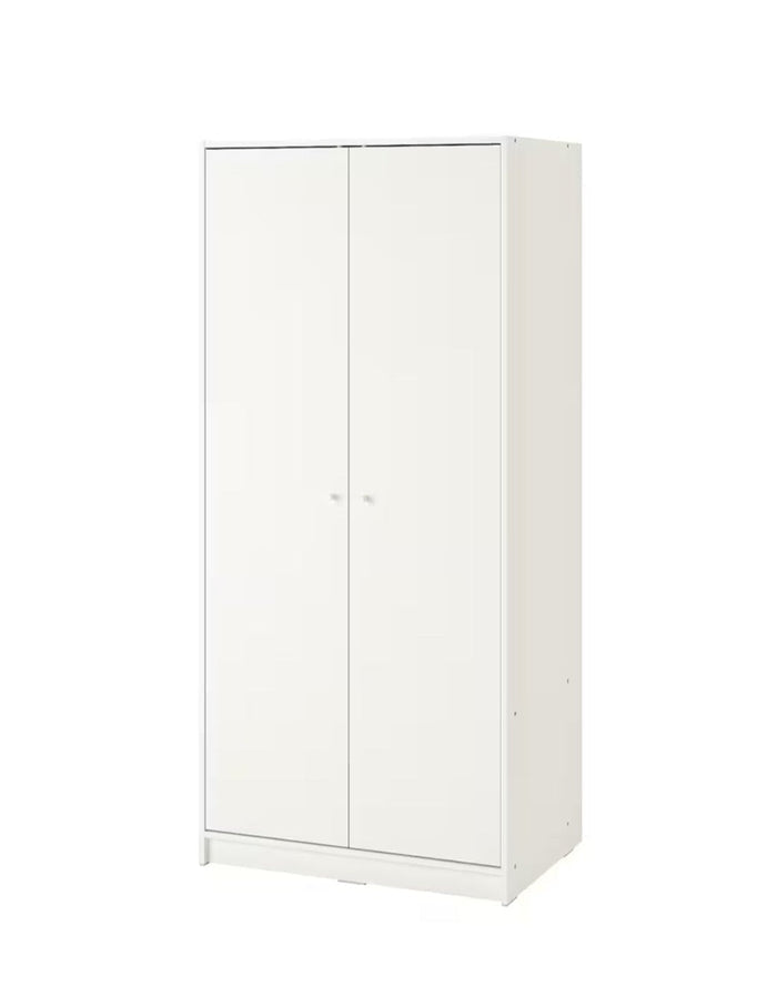 UNICORN Wardrobe white black brown with mirror width: 79 cm depth: 55 cm height: 176 cm