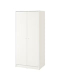 UNICORN Wardrobe white black brown with mirror width: 79 cm depth: 55 cm height: 176 cm