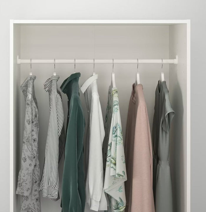 UNICORN Wardrobe white black brown with mirror width: 79 cm depth: 55 cm height: 176 cm