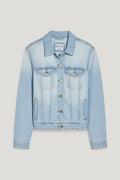 UNICORN Women's denim jacket with pockets light blue denim xs s m l xl xxl xxxl