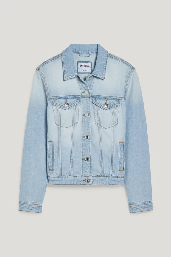UNICORN Women's denim jacket with pockets light blue denim xs s m l xl xxl xxxl