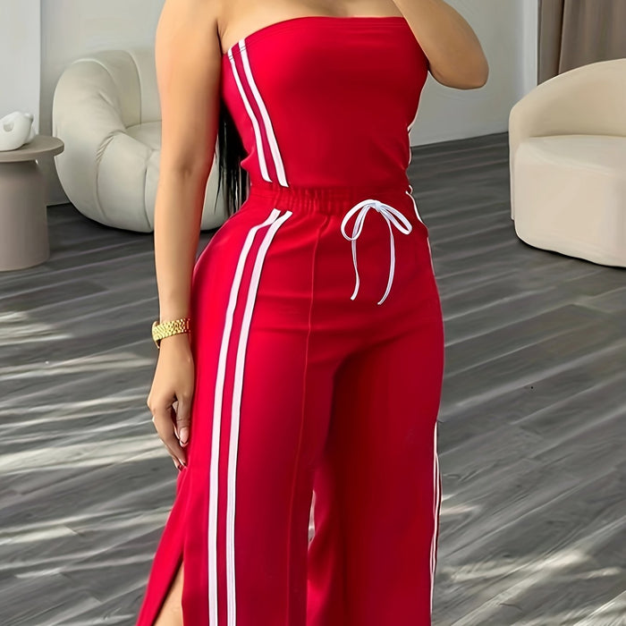 UNICORN Womens Fashion Casual Tube Top Jumpsuit s m l xl xxl