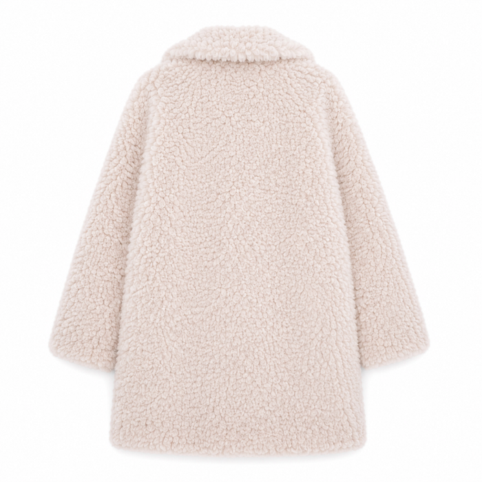 UNICORN Women's Luxury Teddy Coat Beige Soft Teddy Coat s m l xl