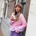 Vest Lexi Lou streep lila oranje