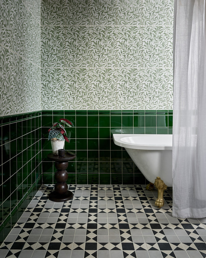 Victorian Style™ Porcelain Finchley Pattern Soft Grey