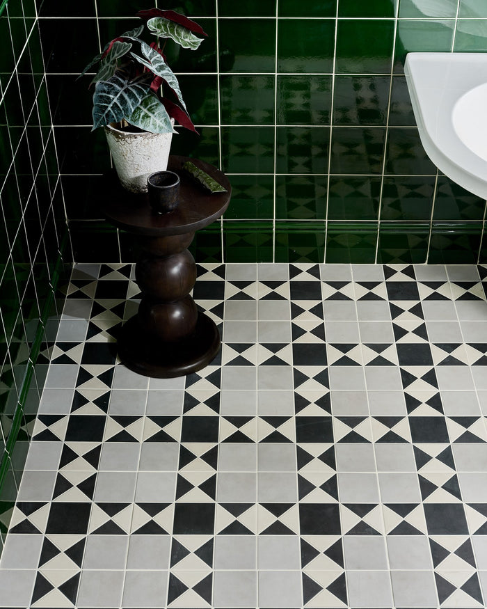 Victorian Style™ Porcelain Finchley Pattern Soft Grey