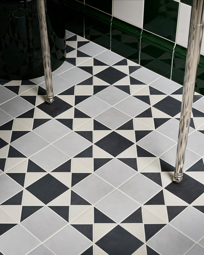 Victorian Style™ Porcelain Finchley Pattern Soft Grey