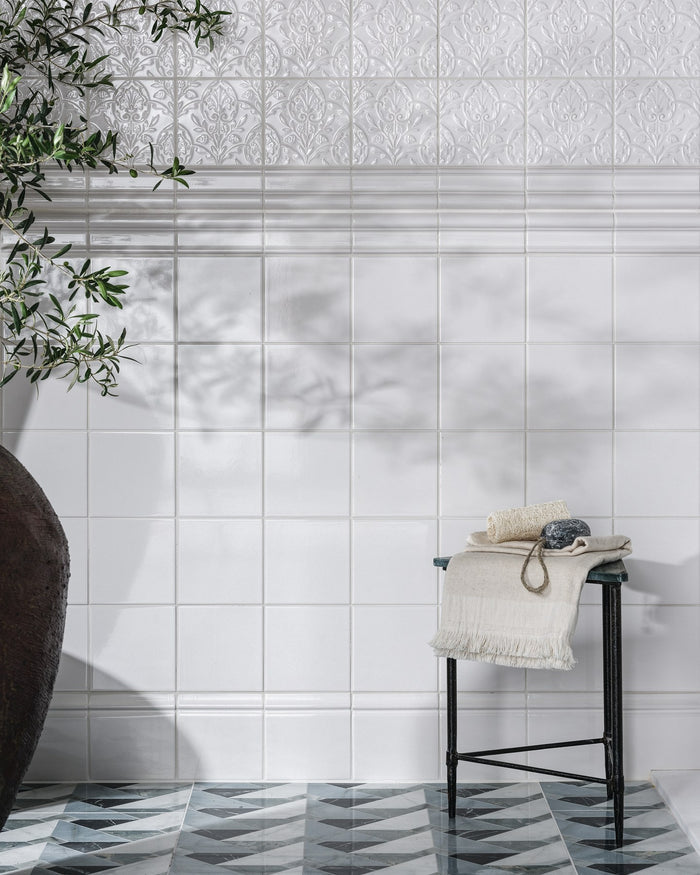 Victorian Style™ Wall Ceramic Cotton White Skirting