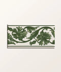 Victorian Style™ Wall Ceramic Decor Carnation Border Green