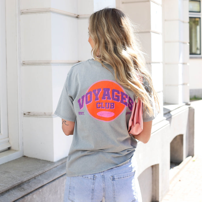 Voyage club tee grijs