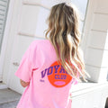 Voyage club tee roze