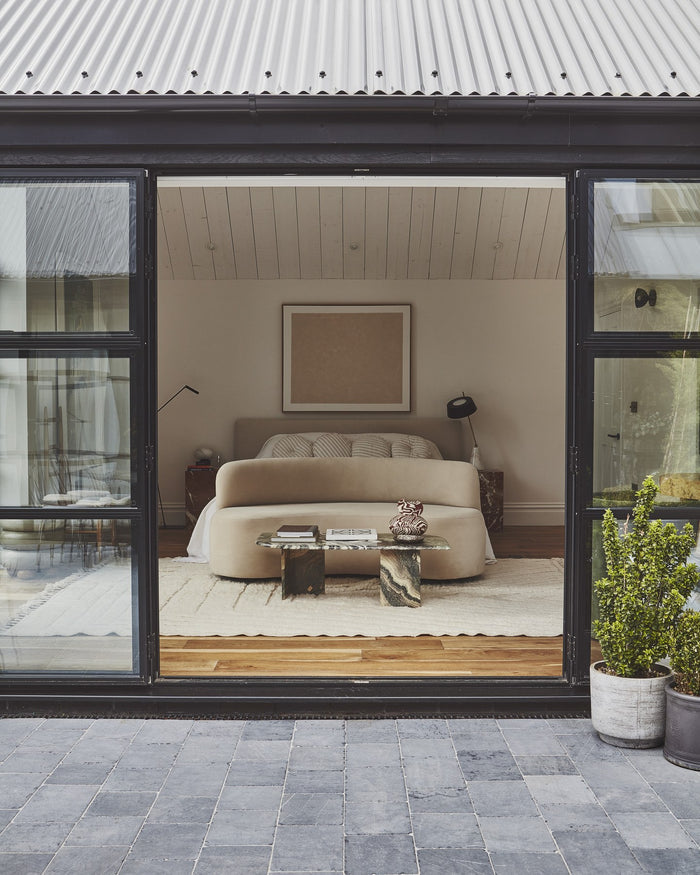 Wexford Limestone Cobble Tumbled Finish|Credit: Sophia Fanciulli @sophiafanciullidesign