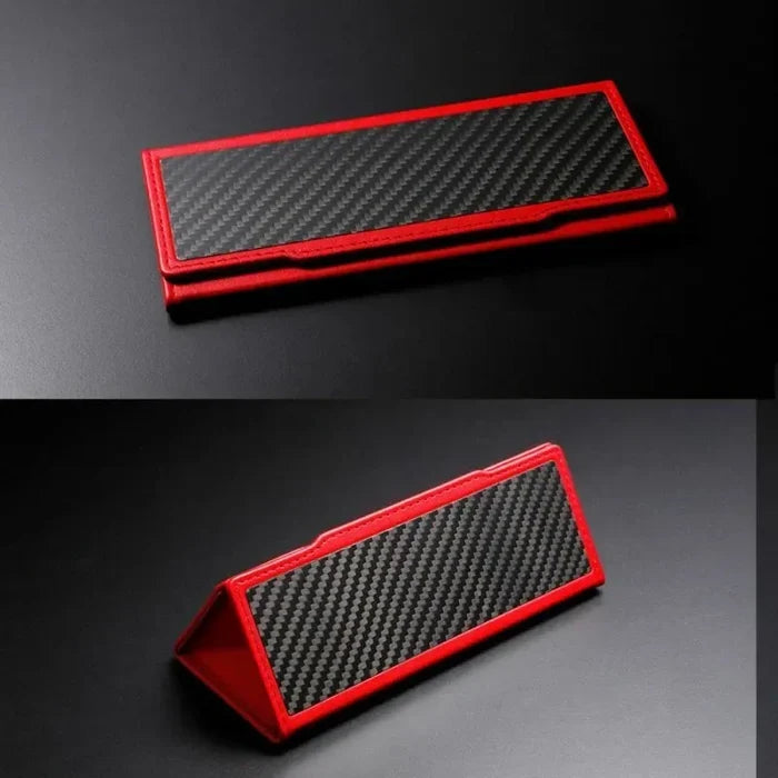 WIZ® folding glasses case in carbon fiber and NAPPA leather — DEFF