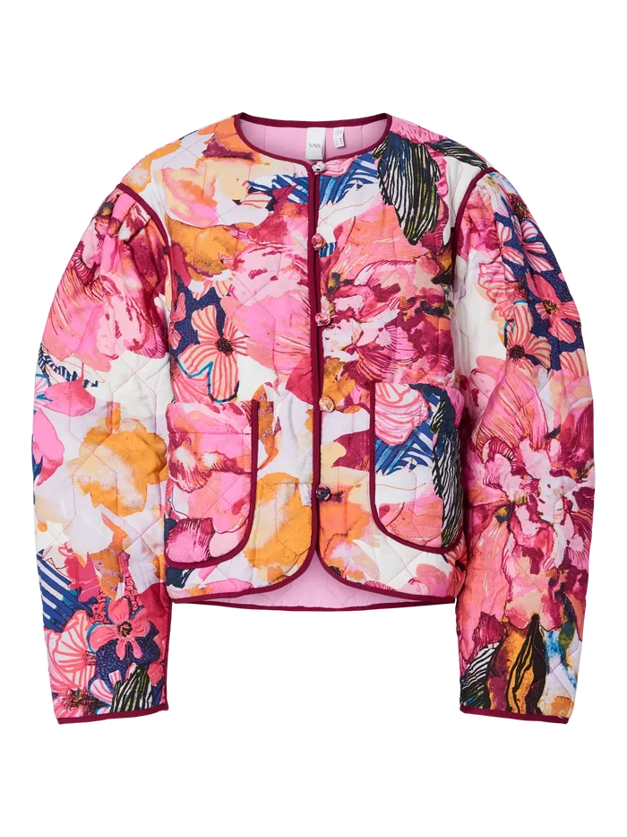 YAS Delphi jacket sachet pink