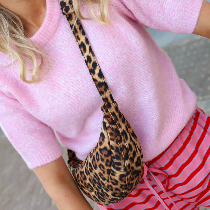 YAS Enya knit top pink