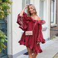 YAS Fallulah dress rhodo