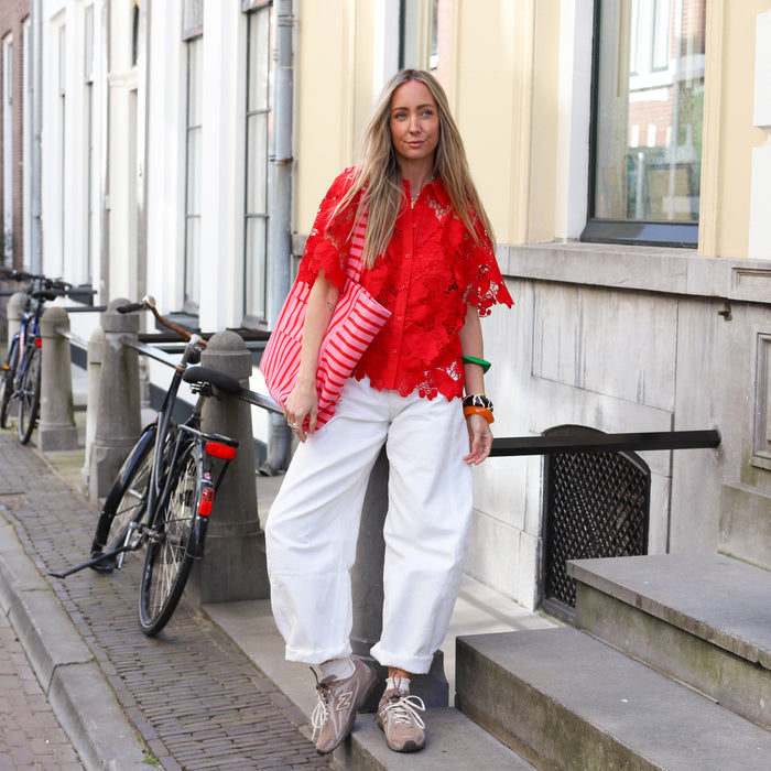 YAS Gala blouse poinsettia rood